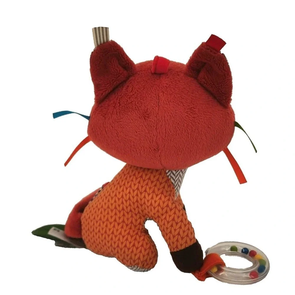 Skip Hop Activity Toy Orange Bandana‎ Buddies Fox Plush Rattle Teether